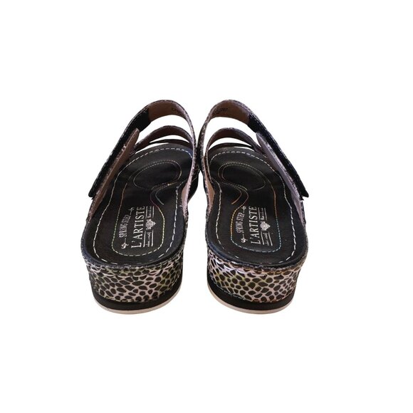 Artiste Caiman Slide Sandal Size 37 US 6.5-7 Black Muli NWB - Picture 16 of 16